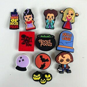 Hocus Pocus Shoe Charms Halloween Sanderson Sisters Themed Decorative 11-Pack